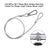 1/5/10Pcs 29.1"Steel Wire Safety Security Cable For Stage Light Clamp Beam Light