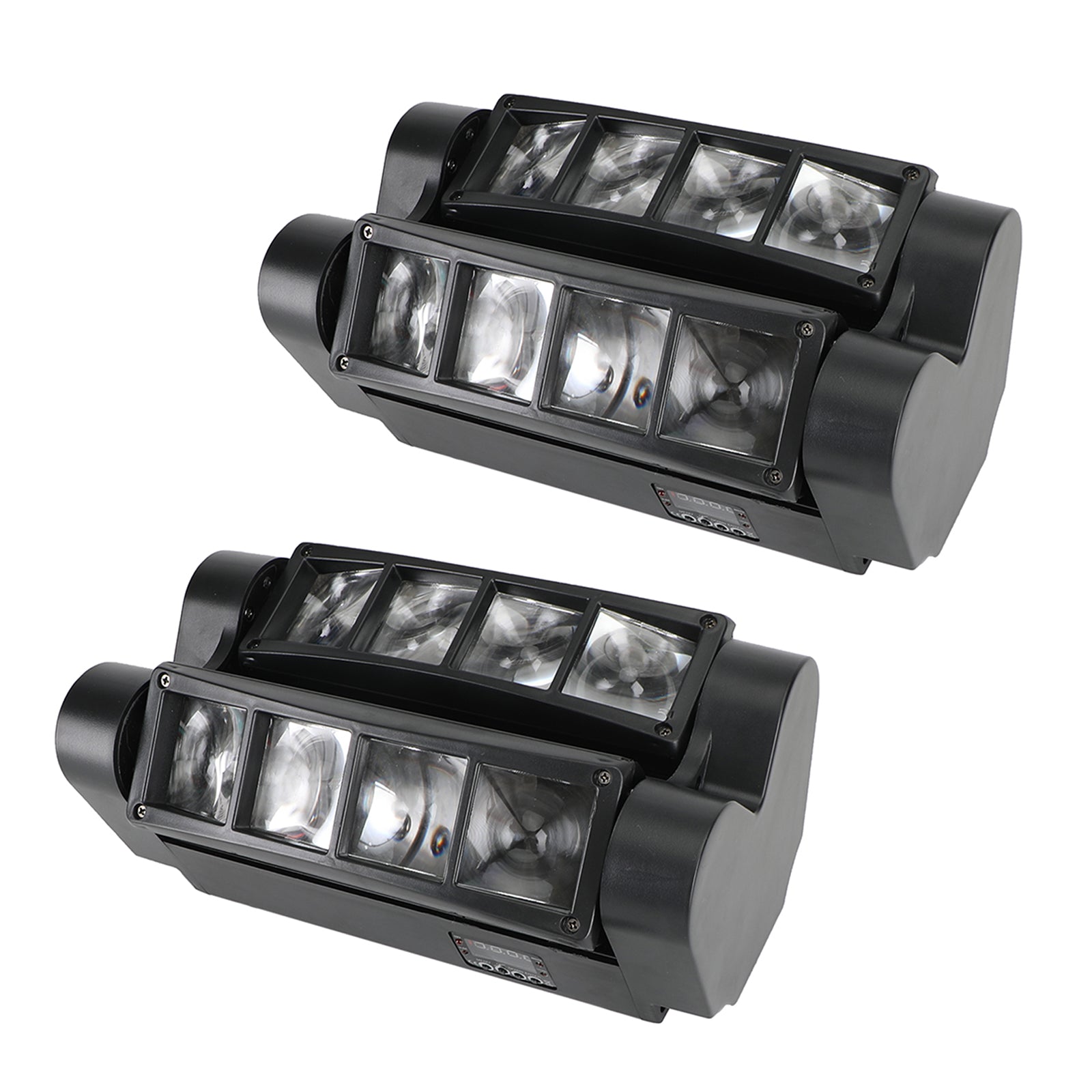 2Pcs 80W 8LED RGBW Spider Moving Head Stage Lighting Beam DMX Party DJ Lighting