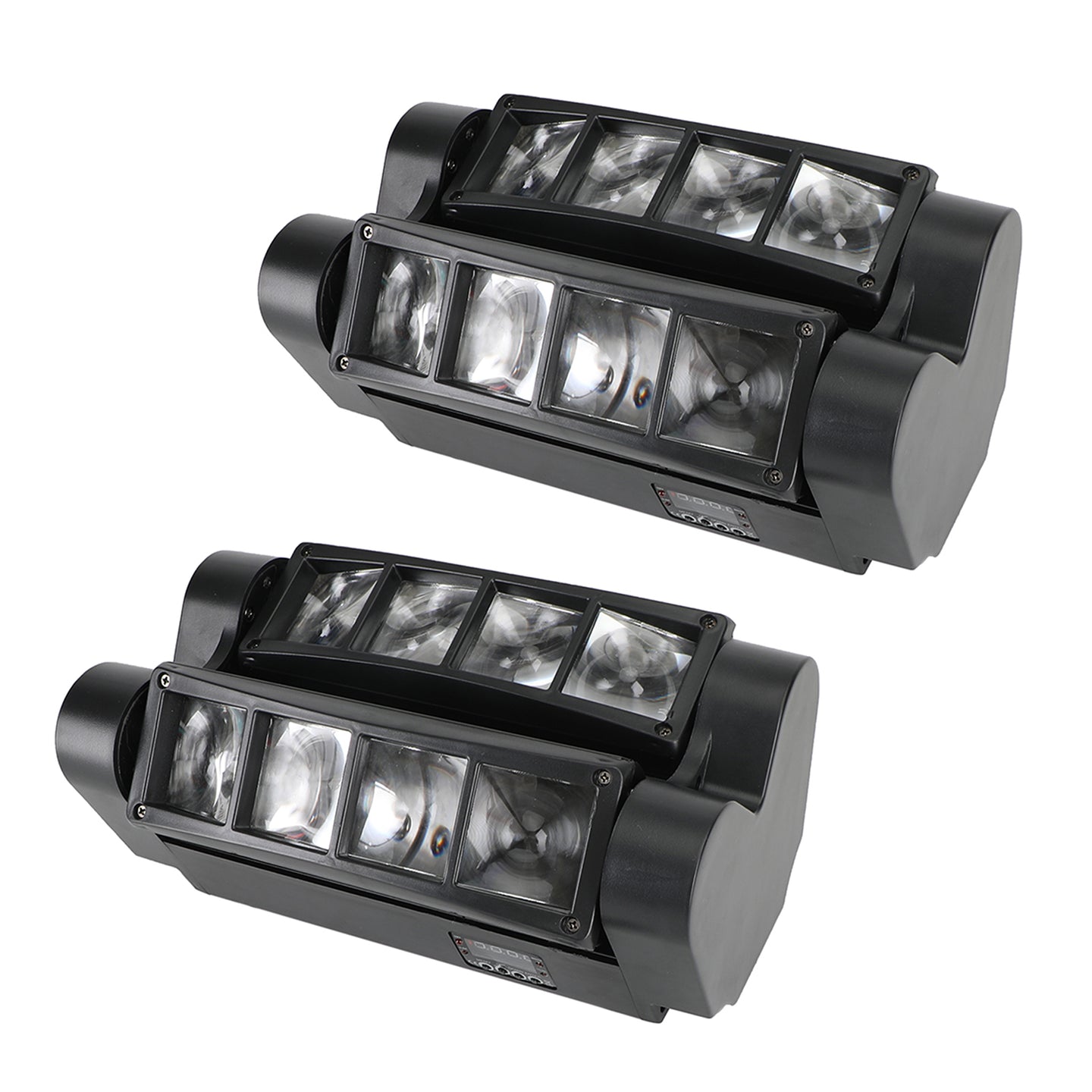 2Pcs 80W 8LED RGBW Spider Moving Head Stage Lighting Beam DMX Party DJ Lighting