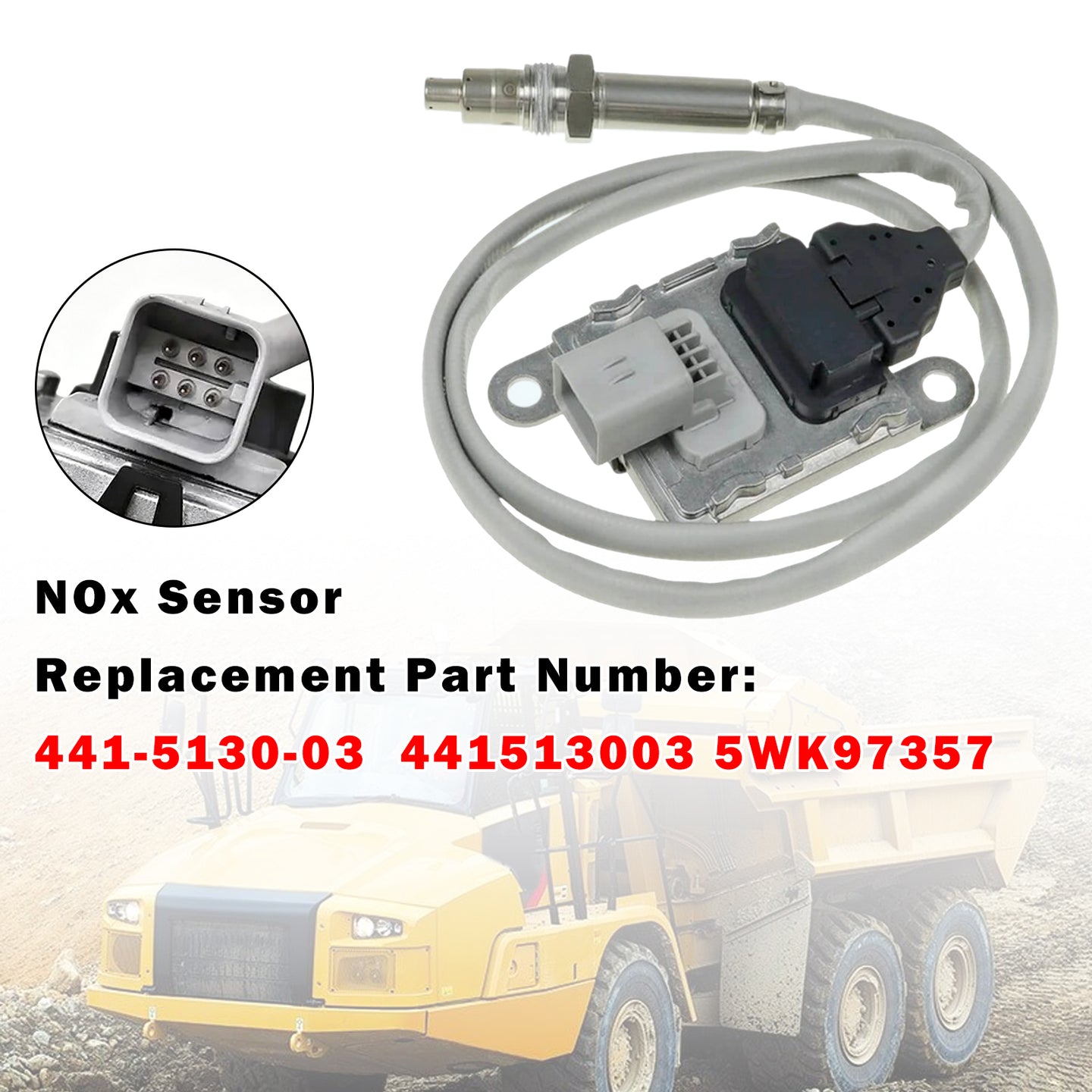 Nitrogen Oxide Nox Sensor 441-5130-03 441513003 5WK97357 Fits For CaterPillar