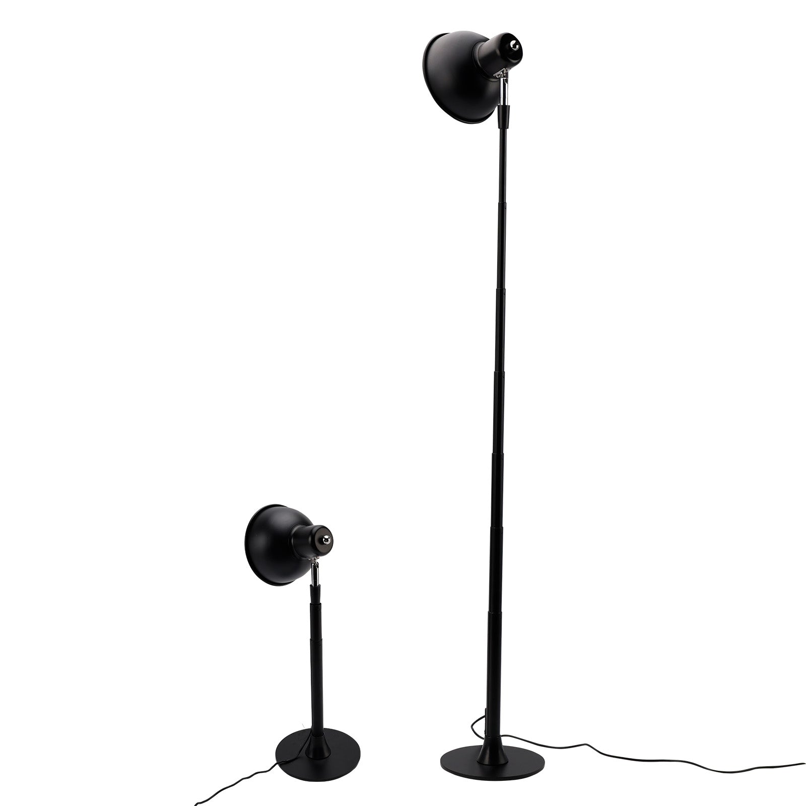 3 Colors Dimmable for Bedroom/Office-Walnut Adjustable LED Floor & Table Lamp