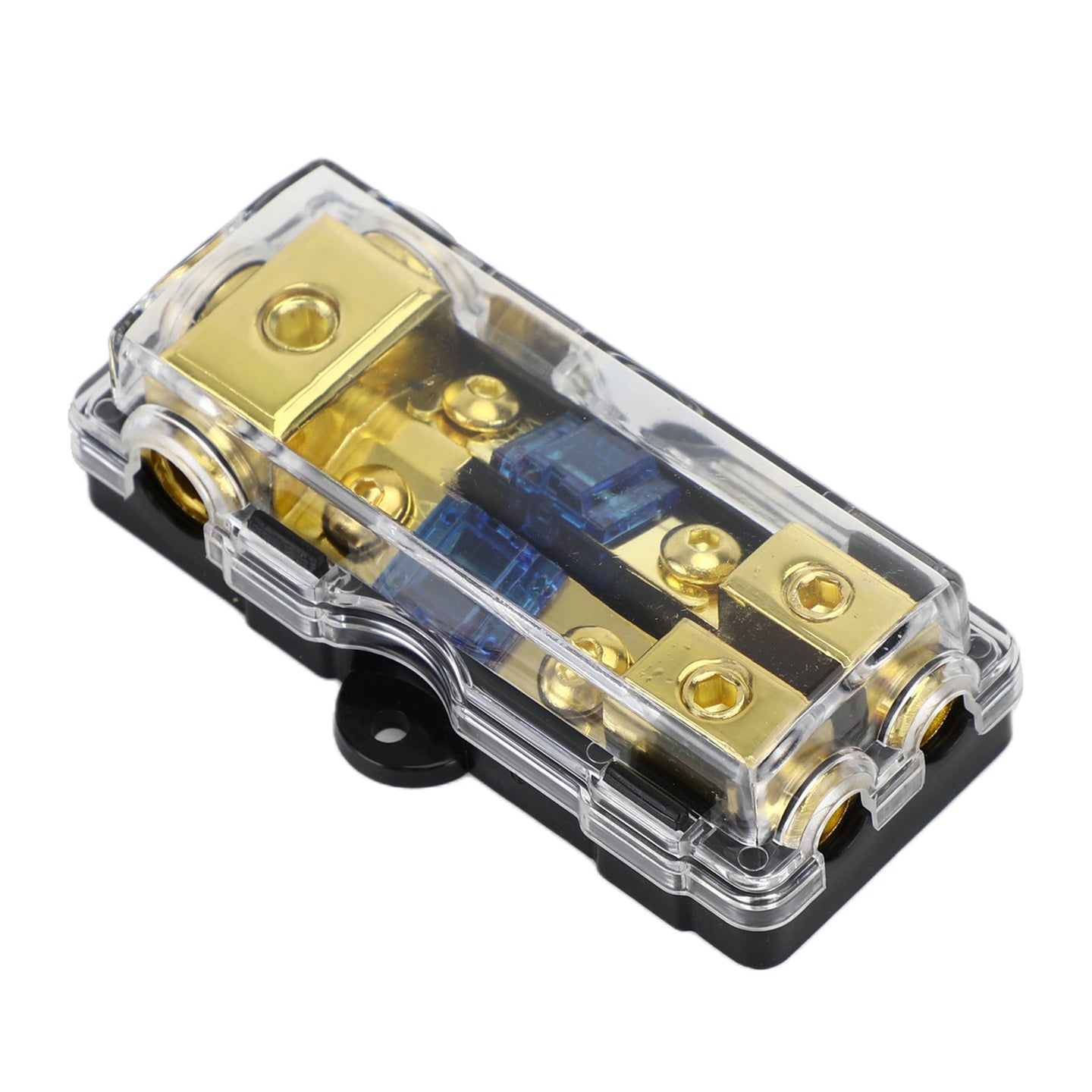 2-Way Mini ANL Blade Fuse Holder – 60A Car Audio Power Distribution Block for Stereo Systems