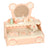 Kids Vanity Set with Storage Drawer Little Girls' Makeup Table with Mirror Toddler Pretend Play Vanity Desk with 8 Makeup Accessories Princess Vanity for 3+ Years Old Kids
