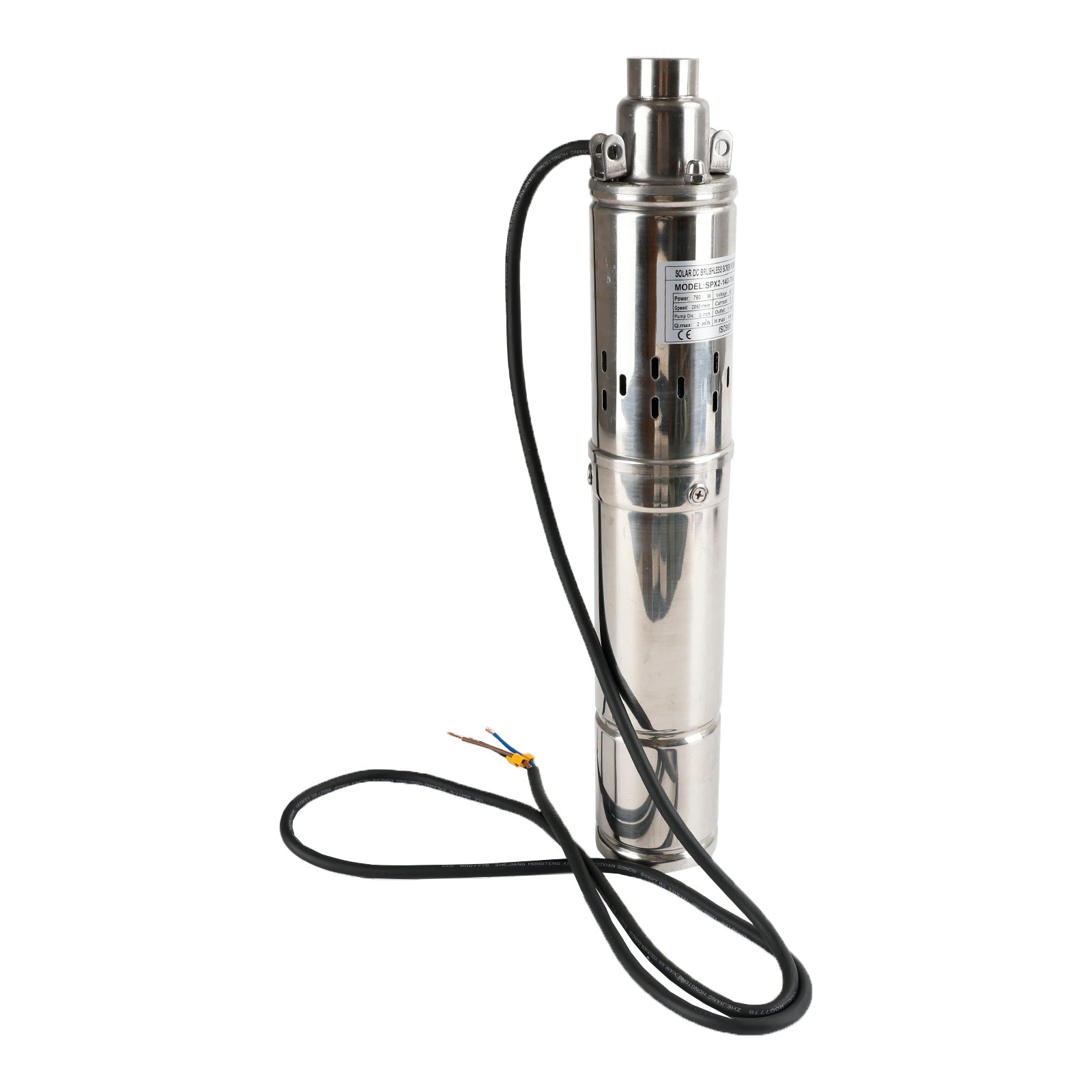 Off-Grid 3inch Solar Pump â€?48V 750W Submersible for Deep Wells