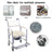 3-in-1 Shower Toilet Wheelchair ¨C Adjustable Commode Chair for Elderly or Patients