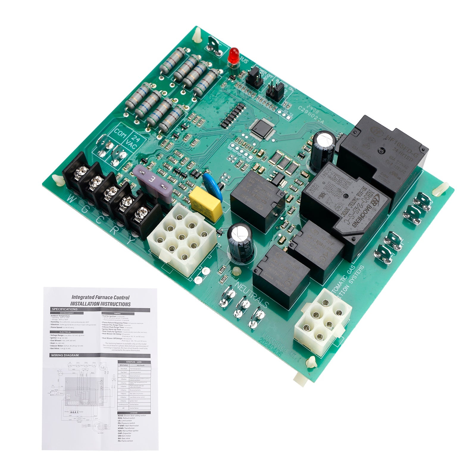 ICM280 Furnace Control Circuit Board for Goodman Control Board B1809906 B1809908
