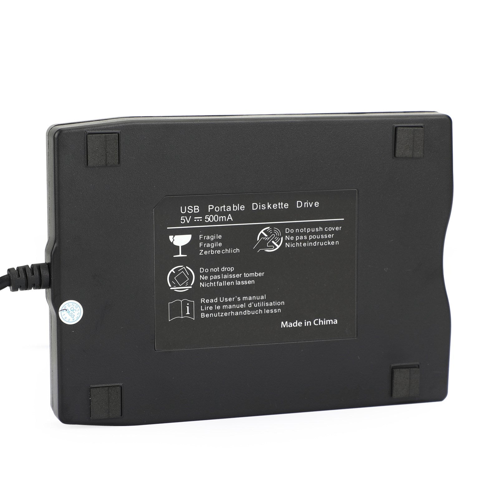 USB 2.0 3.5" Data External Floppy Disk Drive 1.44MB For Laptop PC Win 7/8/10/11 Mac