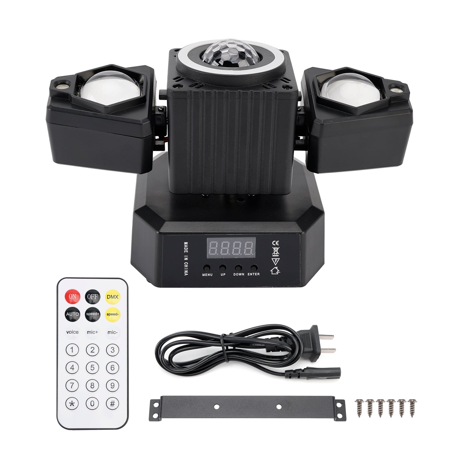 Moving Head Stage Light – Rotating Disco Ball Laser Beam Strobe with DMX & Remote