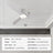 52inch 3 Blade Hugger Indoor Ceiling Fan with Remote Control