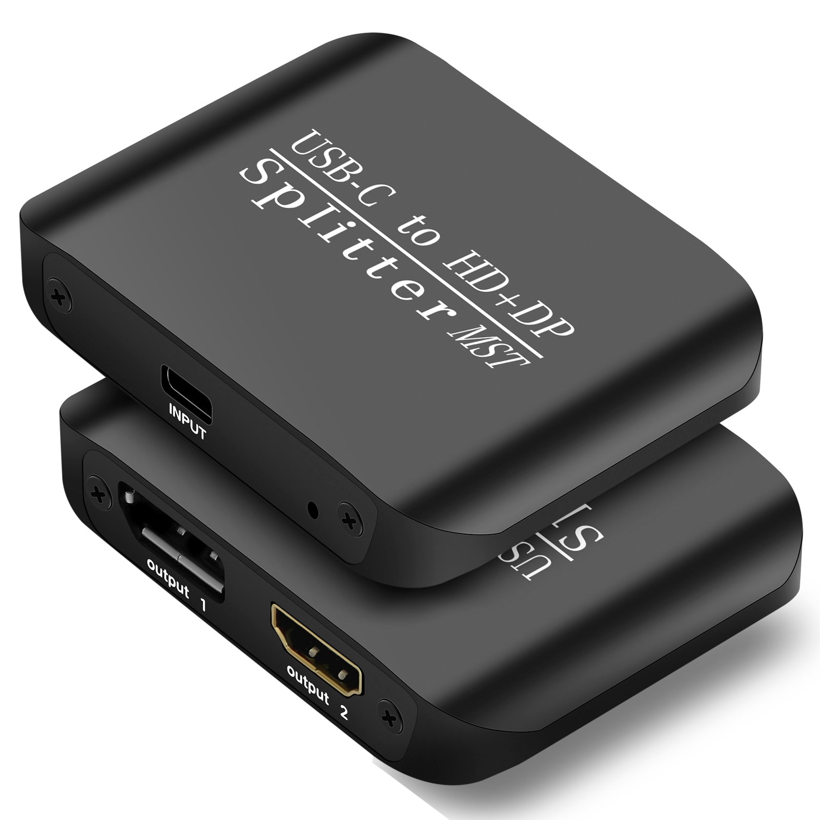 Type-C to HDMI+DP Laptop Splitter Two-Screen Display One Input and Two Output