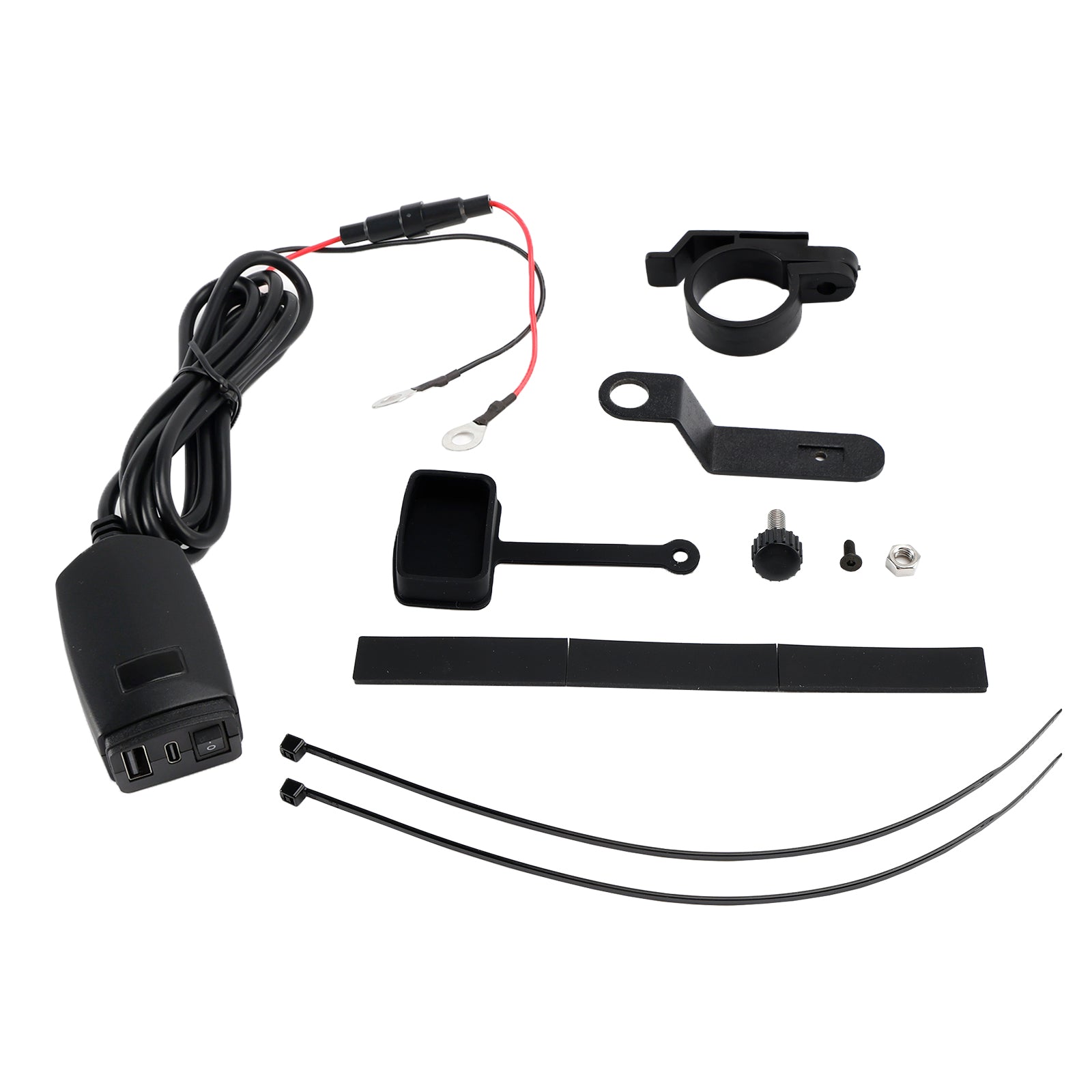 Motorcycle USB Super Fast Charging Handlebar Holder PD+QC3.0 Tpye-C Mobile Phone