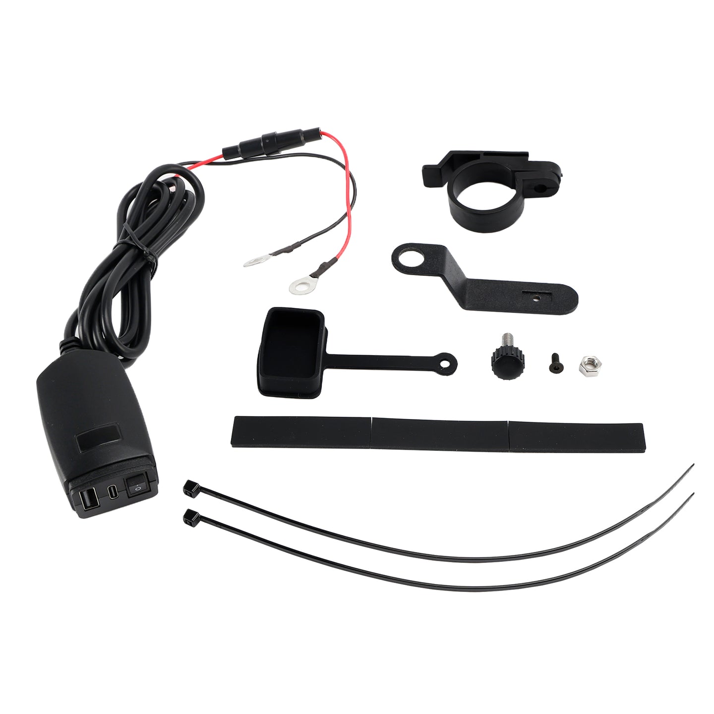 Motorcycle USB Super Fast Charging Handlebar Holder PD+QC3.0 Tpye-C Mobile Phone