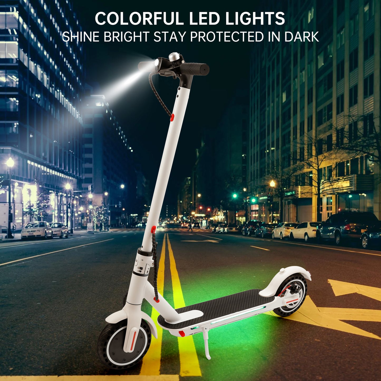 8.5" Folding Electric Scooter With app 350W 35KM Range 30km/h City Commute White (Copy)