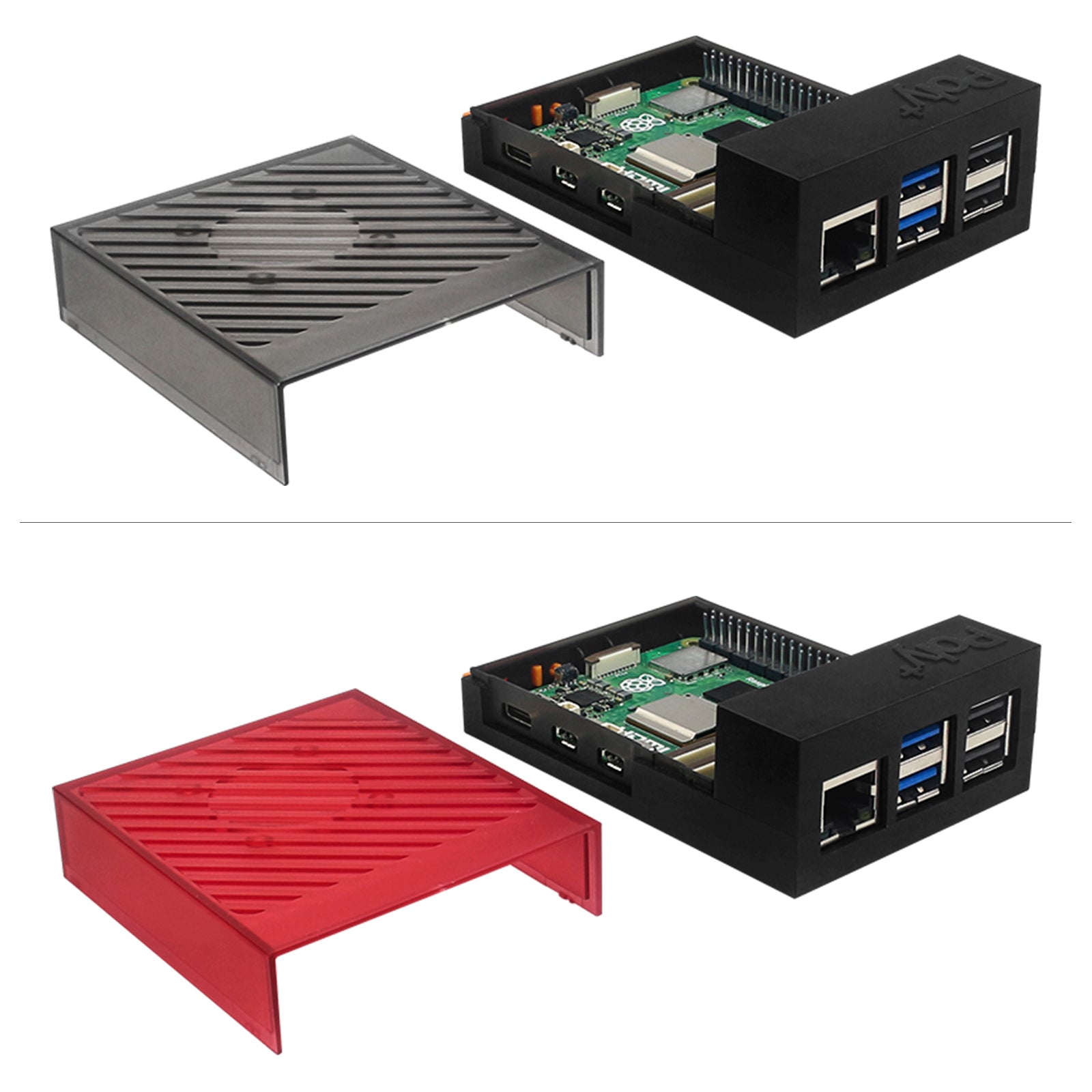 Raspberry Pi5 POLY5+ Case Argon Box Compatible with PWM Cooling Fan ABS Material