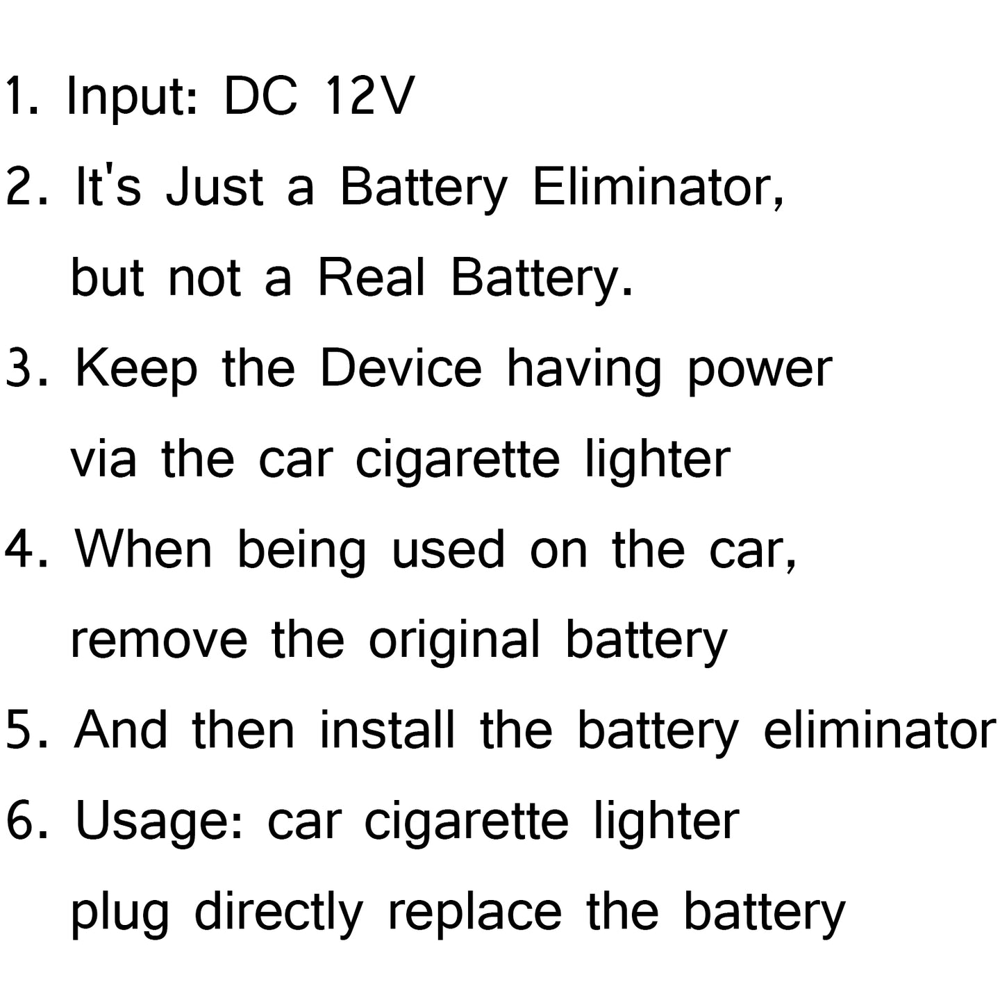 1x Car Charger Battery Eliminator 12V For VISAR Two Way Radio Talkie