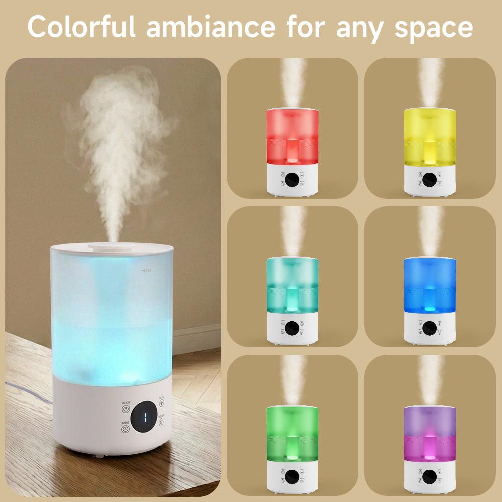 Humidifiers for Bedroom  4L Cool Mist Humidifier for Home Plant and Baby Nursery