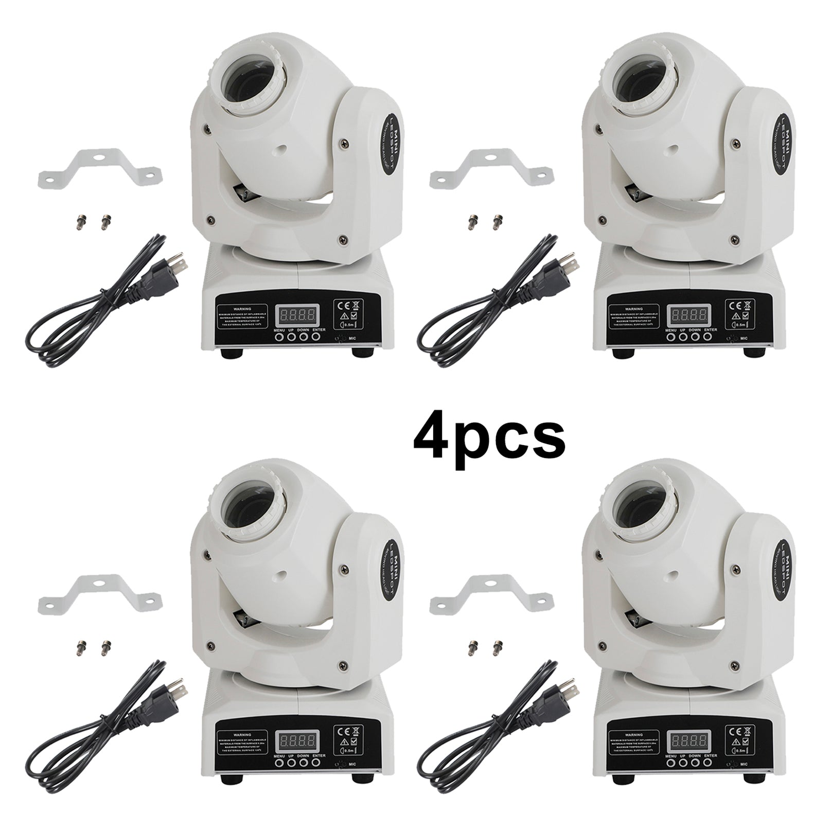 4 Pcs Moving Head 120W 8Gobo Stage Lighting RGBW LED DJ DMX Beam Bar Party Light