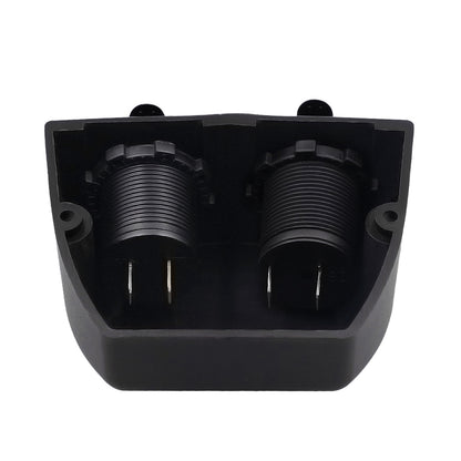 12V Dual USB Car Charger Socket – 4.2A Power Outlet with Surface Mount for Marine, RV, Truck, Boat