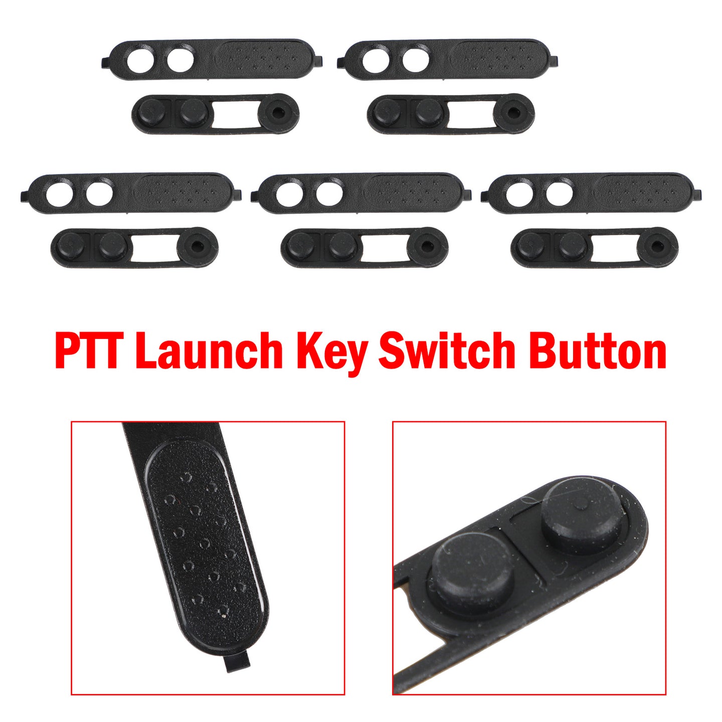 5Pcs PTT Walkie Talkie Launch Button Plastic Frame For XIR P3688 DEP450 DP1400