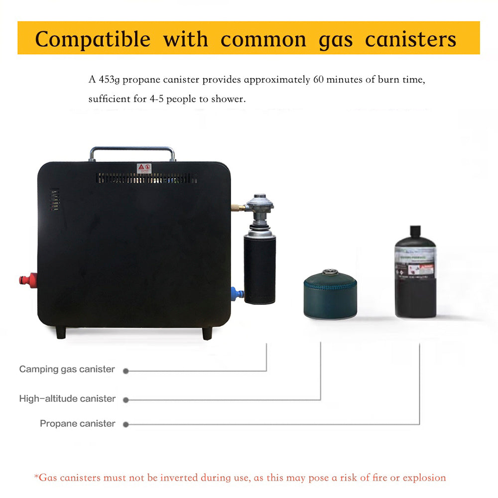 Portable Propane Water Heater Outdoors Instant Camping Shower