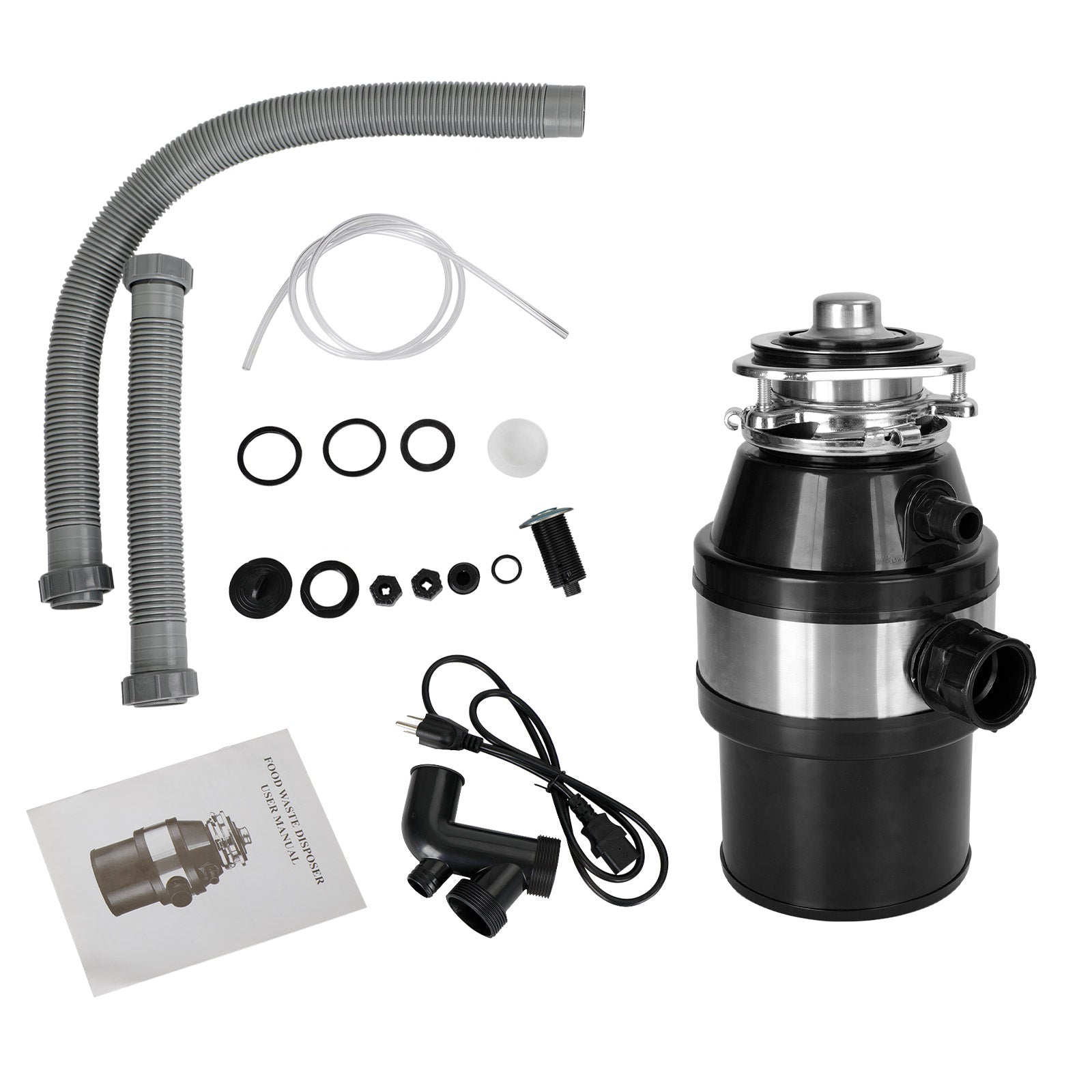 3/4 HP Continuous Feed Garbage Disposal, 2800 RPM DC Motor with Wireless Switch for Kitchen Sink Waste