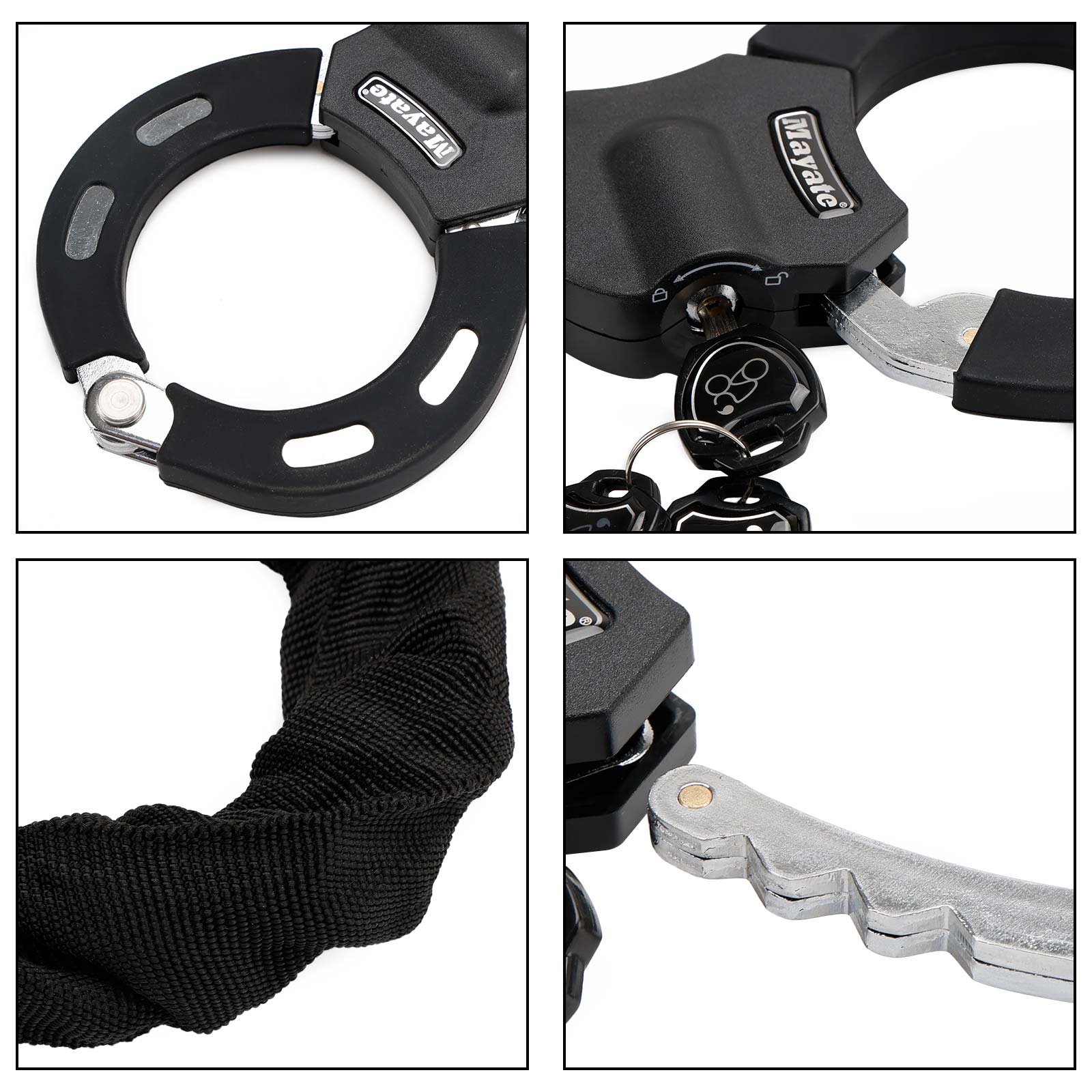 E-Scooter Lock Multi-Section Steel w/ Waterproof Storage Box