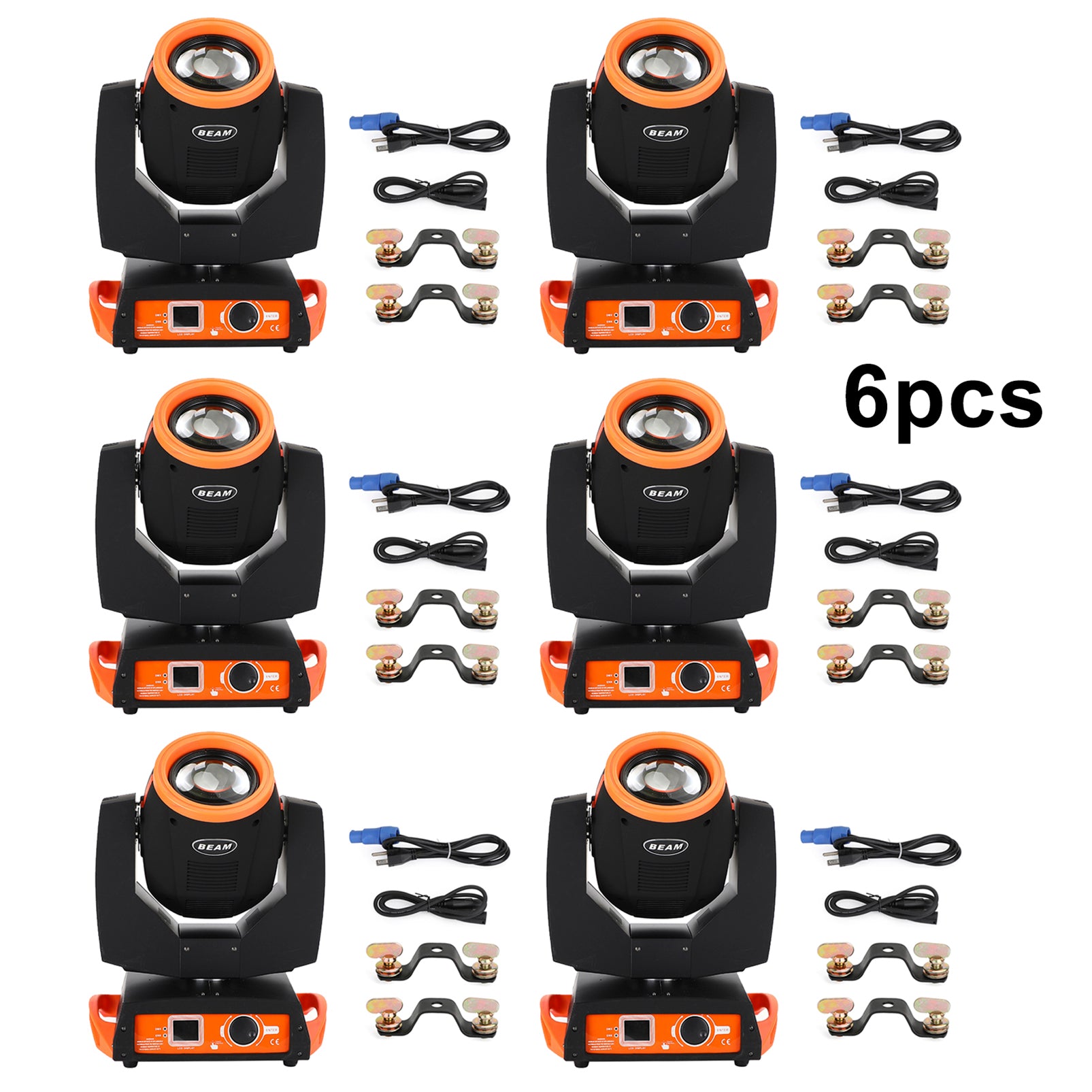 1/2/4/6/8 Pcs Beam Zoom Moving Head Stage Lighting Beam DMX Party DJ Lighting (Copy)