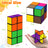 2 In 1 Multicoloured Star Cube Magic Cube Set For Kid And Adult Toy Ages 8-12