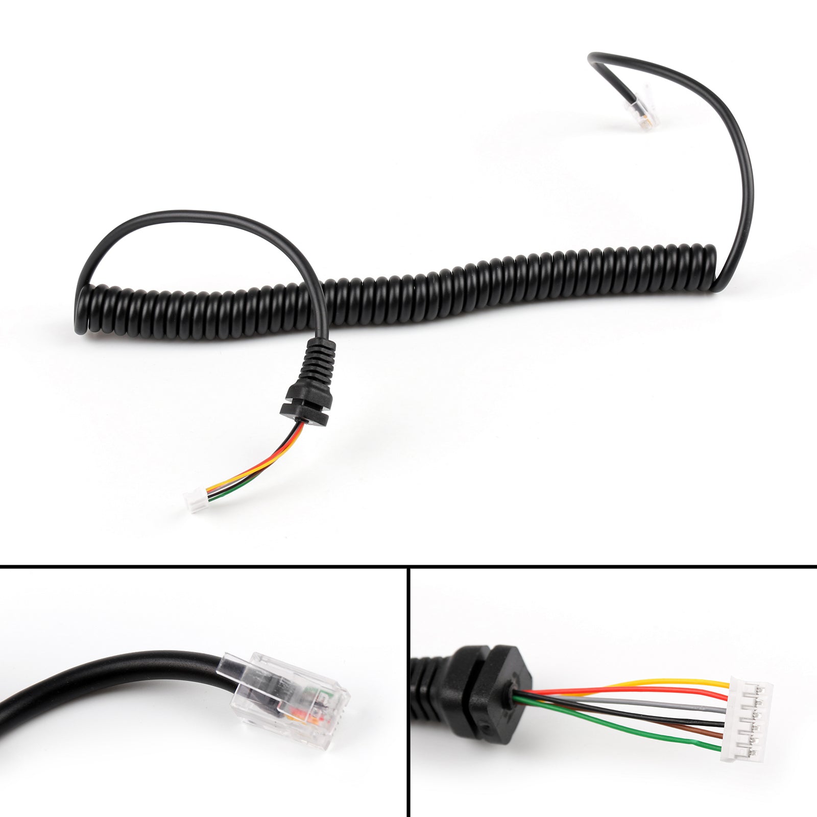 1Pcs RJ45 6PIN Speaker Mic Cable Line Cord For Yaesu MH48A FT-8800 FT-1802 Radio