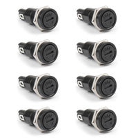 8PCS SCI R3-11 Panel Mount Chassis Fuse Holder For 5x20mm Glass Fuses 10A 250V