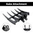 Mini Excavator Rake Attachment for 25mm Pins, 90mm Centers & 90mm Span, for Land Clearing & Root Removal