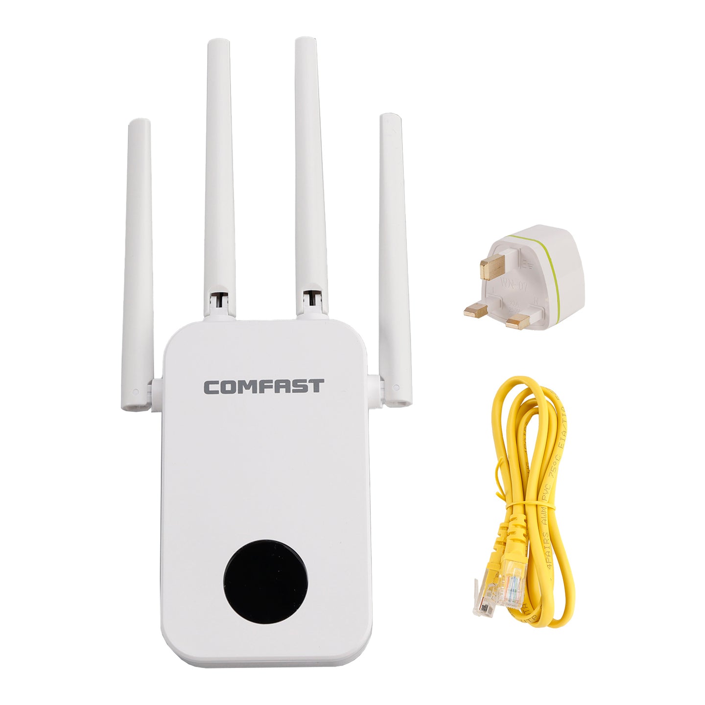 Dual Band 2.4G 5G WiFi Extender Signal Amplifier WiFi Booster 1200Mbps UK Plug
