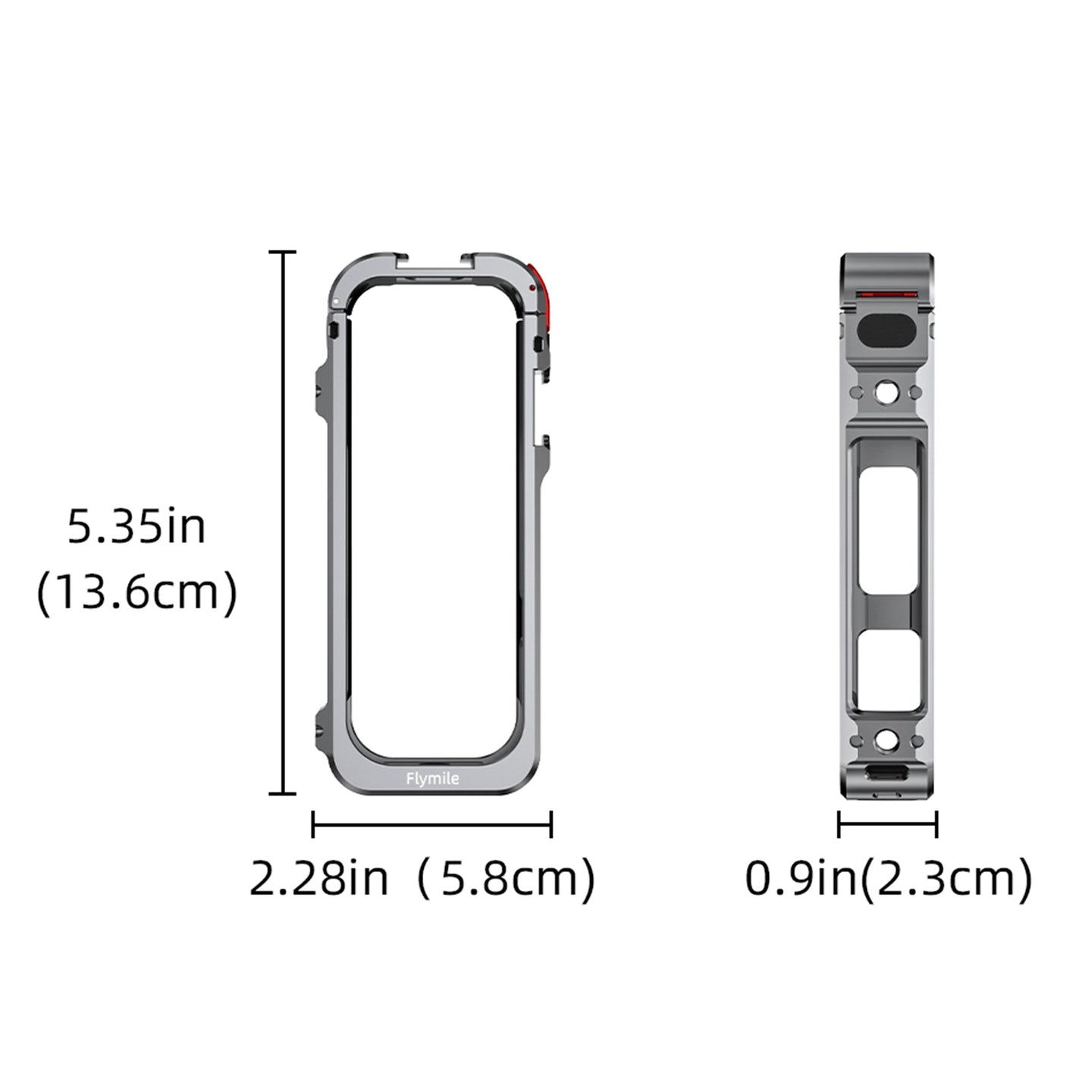 Utility Frame Case Cage for Insta360 X5 Protective Case Quick Release Adapter