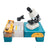 Handheld Microscope LED 100X-1200X Magnification Science Toys Kit For Kid White