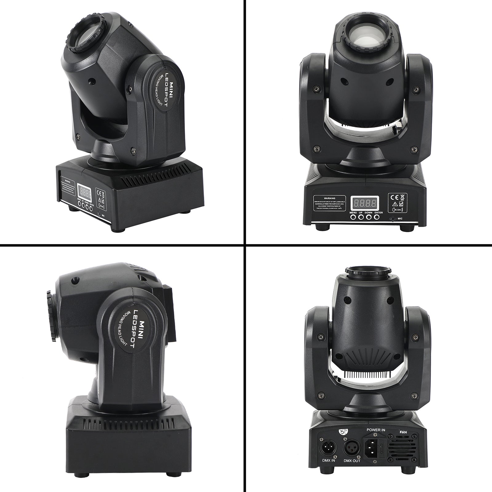 4Pcs Moving Head 8Gobo Stage Lighting RGBW LED DJ DMX Beam Bar Party Light