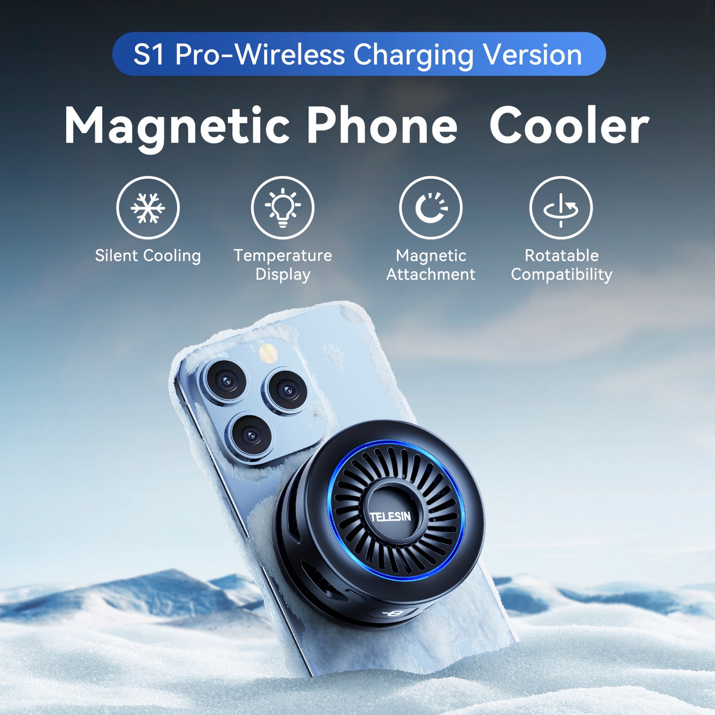 Live Broadcast Wireless Charging Radiator Cooling Game Live Broadcast Artifact