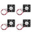 4Pcs DC Brushless Cooling PC Computer Fan 12V 5015B 50x50x15mm 0.14A 2 Pin Wire