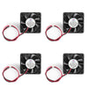 4Pcs DC Brushless Cooling PC Computer Fan 12V 5015B 50x50x15mm 0.14A 2 Pin Wire
