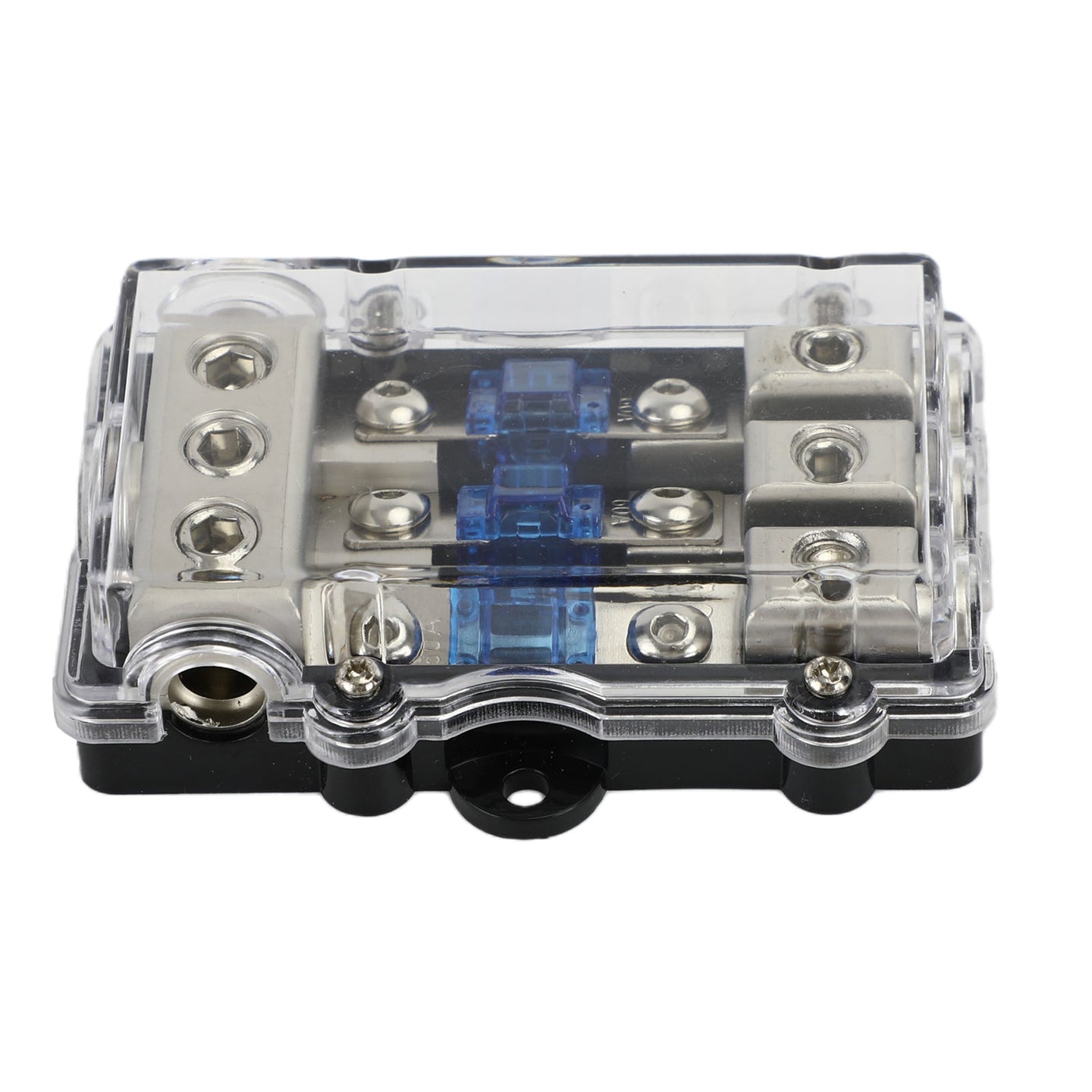 3-Way Mini ANL Blade Fuse Holder – 60A Car Audio Power Distribution Block for Stereo System