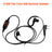 K-029 Two-Color 636 Earhook Headset For TK-240 THF7 TK-3178 KG669 TG-2AT LT-3288