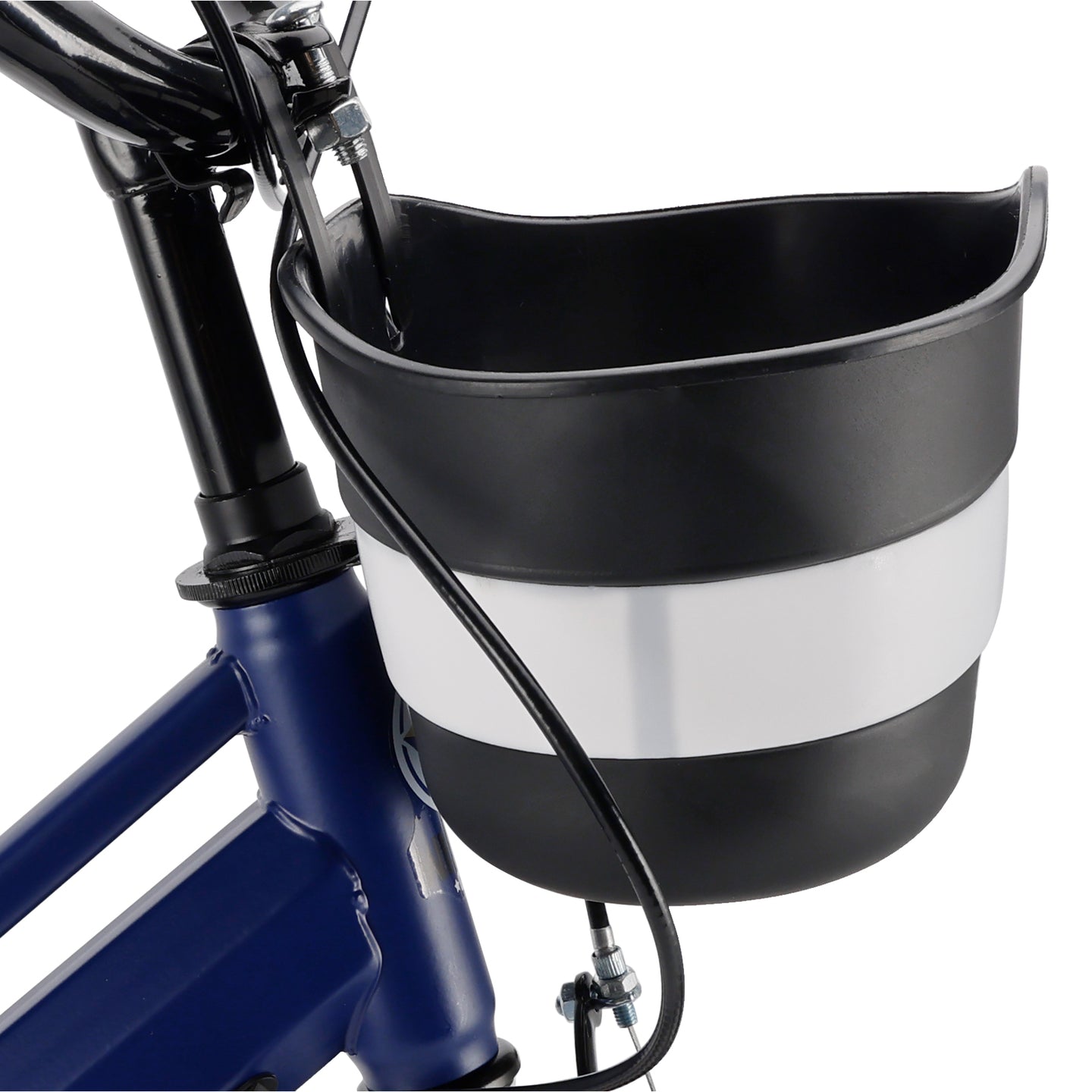 16" Kids Bike for Boys and Girls with auxiliary wheels & Rack Dark Blue