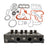 Complete Cylinder Head & Gasket Kit for Kubota D1402 Engine, Fits Bobcat 643, New Holland L455, L2550
