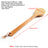 Premium Natural Boar Bristle Long Handle Wooden Bath Brush Shower Body Back SPA