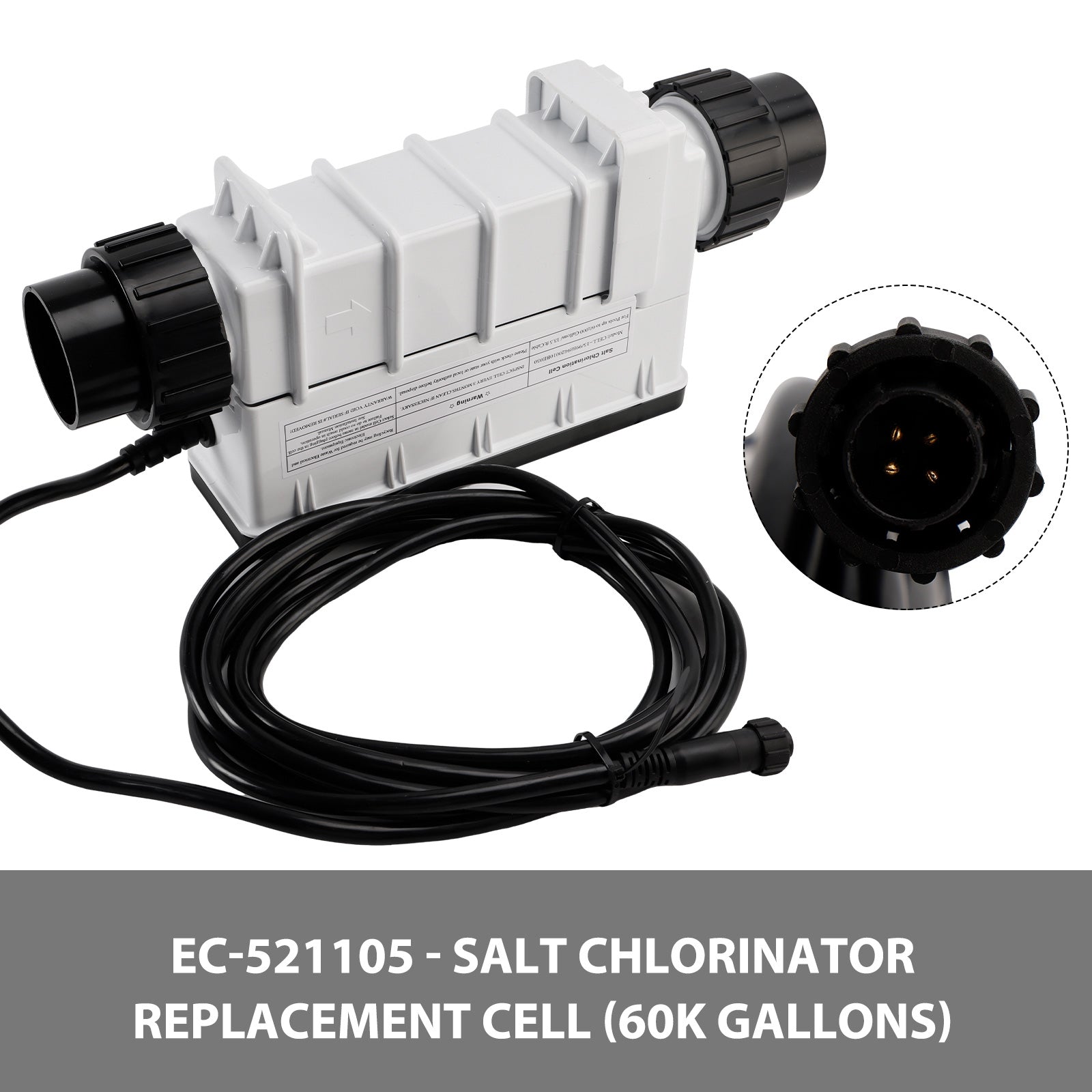 EC-521105 Salt Water Pool Chlorinator System Compatible with Pentair IC60 Salt Chlorine Generator