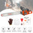 24inch 68CC Gasoline Chainsaw Cutting Wood Gas Sawing Aluminum Crankcase Chain Saw