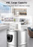 5 Gallon Stainless Steel Wet/Dry Shop Vacuum Cleaner 1800W with Powerful Suction & Large Capacity for Home & Commercial Use