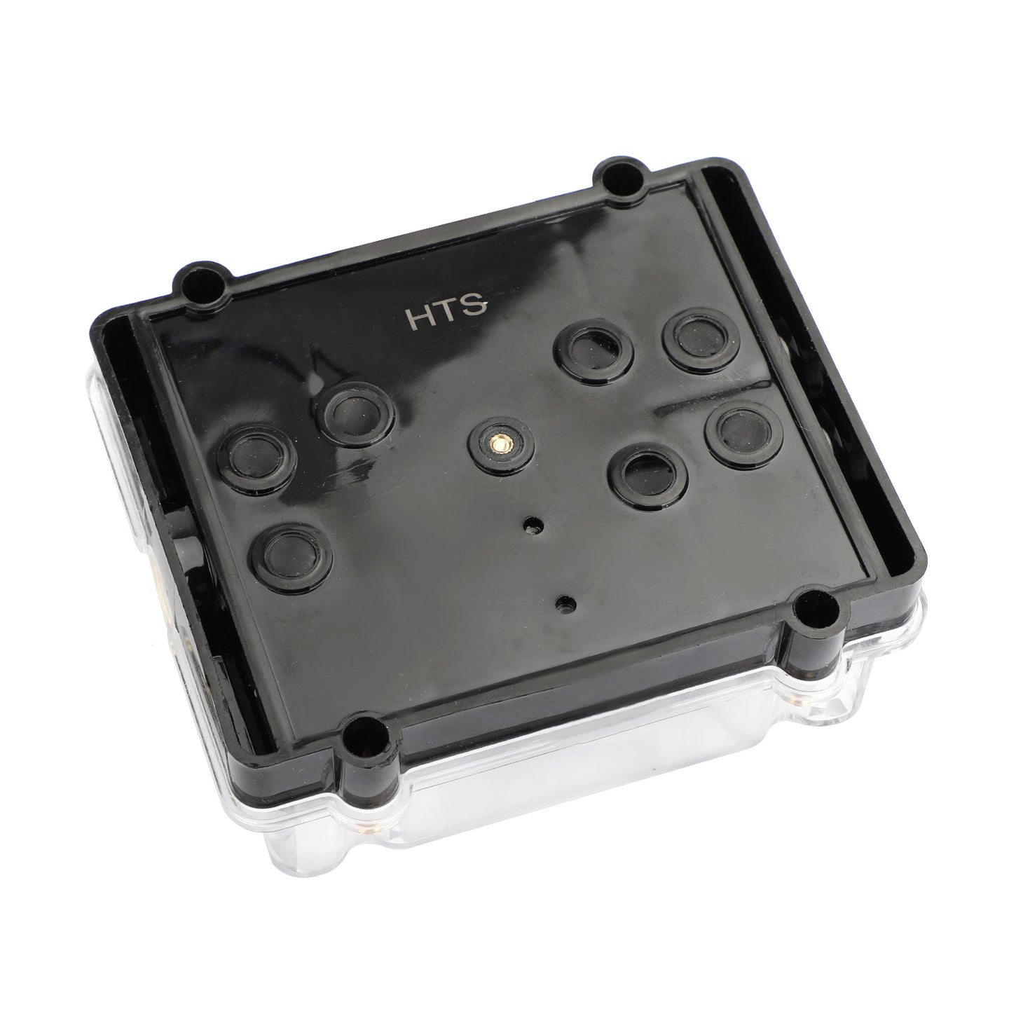 LED Display 1x0 IN 2x4GA OUT Distribution Block Fuse Holder Clear Cover Nickel Plated Splitter Heat resistant plastic housing for Car Audio Marine