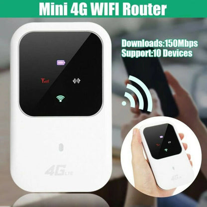 100Mbps Wireless 4G LTE Mobile Portable WiFi Router MIFI Modem Hotspot 2100mAh