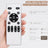 Remote Quiet 6 Speeds Black White Modern 52" Pendant Ceiling Fan with Light