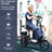 500W Adult Shock Absorption Electric Scooter with Seat 14" Commuter Electric Scooter With Carry Basket - Up to 30 Miles 20MPH